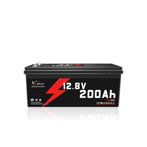 Idzlldi 12V 200Ah Deep Cycle LiFePO4 Battery w/ Low-Temperature Protection